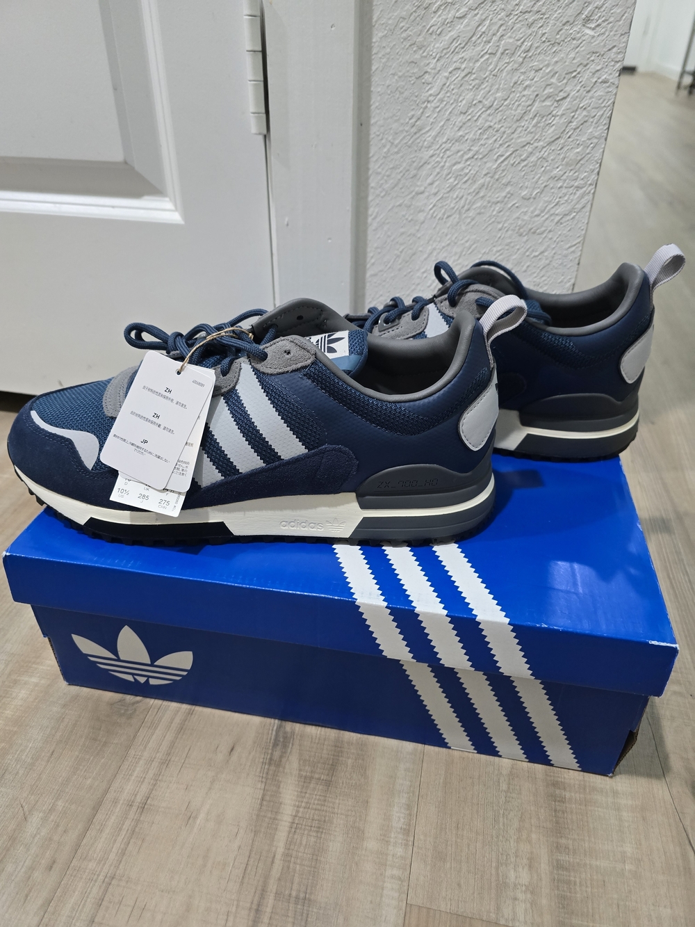 Adidas Men’s ZX700 HD Navy Blue Retro Runner Sneakers